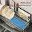 Stainless Steel Dish Drying Rack with Cup Holder Knife Stand Cutting Board Rack and Utensil Box - 3
