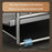 Stainless Steel Dish Drying Rack with Cup Holder Knife Stand Cutting Board Rack and Utensil Box - 7
