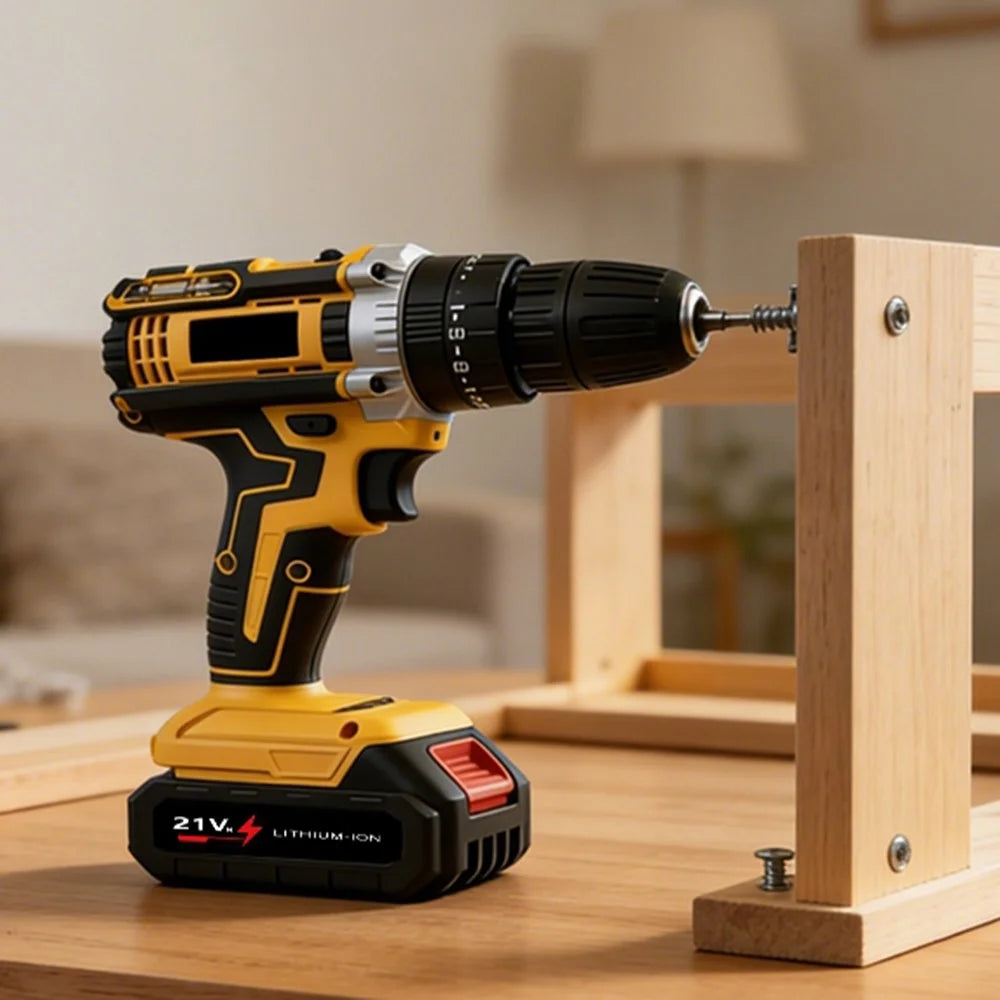 MDHL LDZ-001 21V Cordless Impact Drill Set 35N.m 500W 21000ipm Power Tool with 1-10mm Chuck - 2