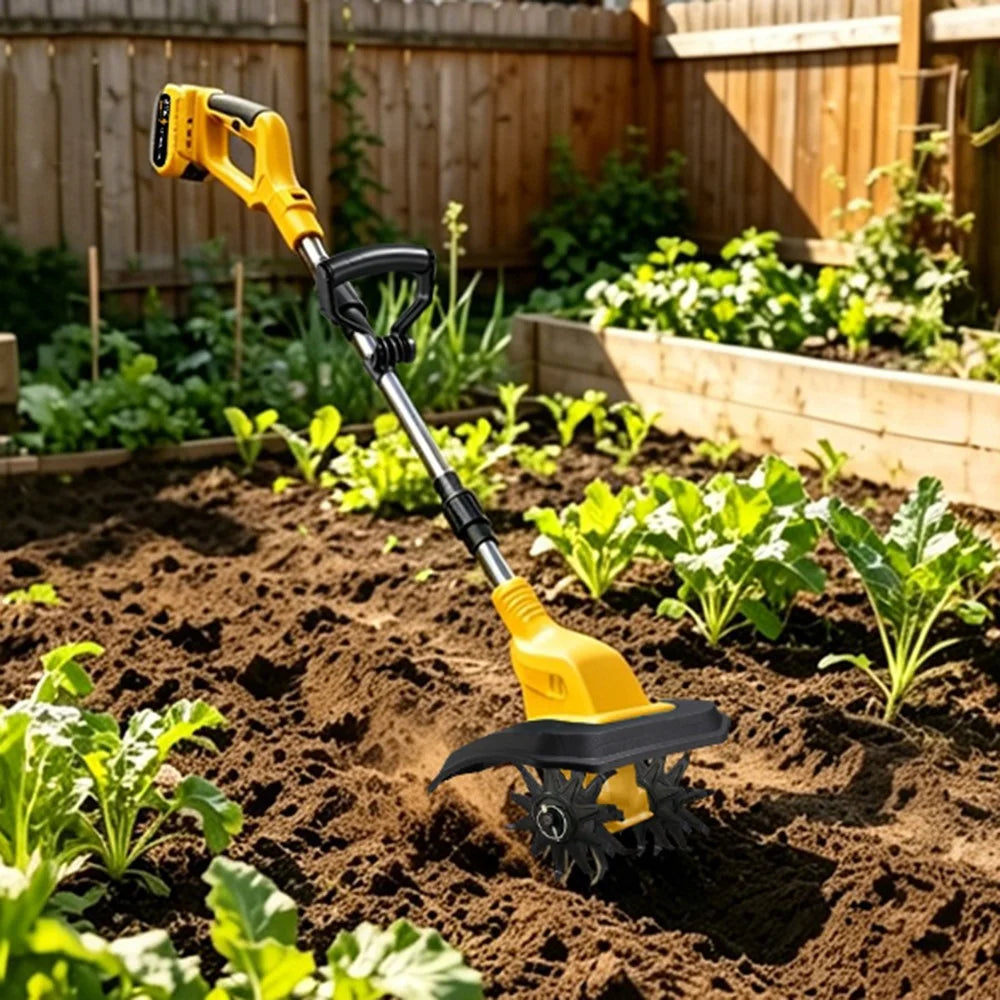 MDHL ML-1501 21V 200W Cordless Electric Tiller 6.5 Inch Blade for Garden Soil - 1