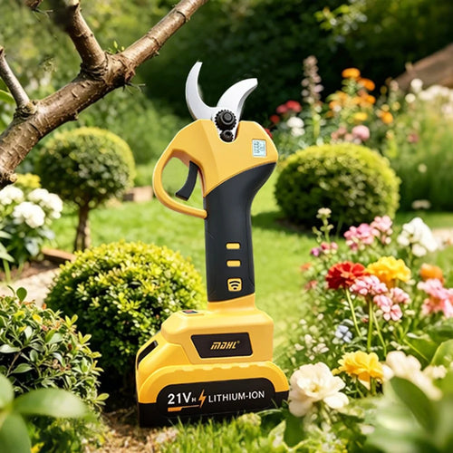 MDHL ML-508 1300mAh Cordless Pruning Shear 21V Brushless 3.0cm Cutting Branch Trimmer with Digital Display - 1