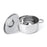 C&E 201 Stainless Steel Cookware with Lid Fry Pan Milk Pot Soup Pot Set (BPA Free, No FDA) - Silver - 2
