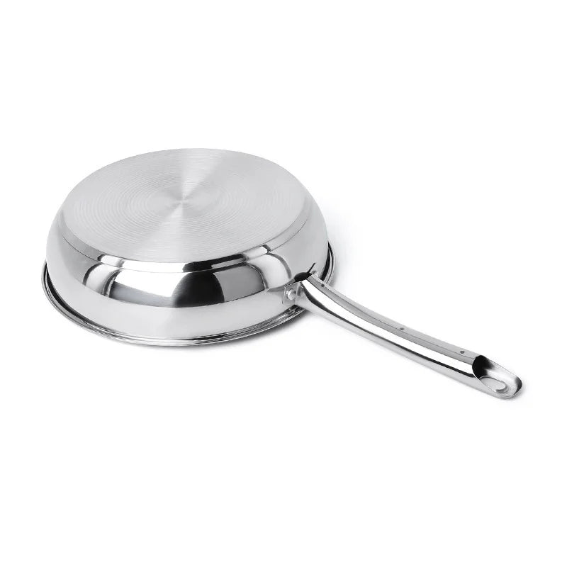 C&E 201 Stainless Steel Cookware with Lid Fry Pan Milk Pot Soup Pot Set (BPA Free, No FDA) - Silver - 5