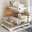 Double Layer Kitchen Dish Rack with Rotating Drainage Tray and Chopstick Holder - 3
