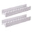 2Pcs Wood Plastic Composite Wall Mounted Shelf Wave Edge Storage Rack for Home - White - 1