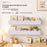 2Pcs Wood Plastic Composite Wall Mounted Shelf Wave Edge Storage Rack for Home - White - 4