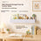 2Pcs Wood Plastic Composite Wall Mounted Shelf Wave Edge Storage Rack for Home - White - 6