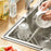 Stainless Steel Triangular Corner Sink Drain Rack Water Draining Shelf for Kitchen Sink - 3