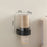 Single Cup Type Wall-Mounted Paper Cup Dispenser No-Drilling Rack with Transparent Dust Cover - Black - 1