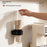 Single Cup Type Wall-Mounted Paper Cup Dispenser No-Drilling Rack with Transparent Dust Cover - Black - 4