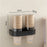 Double Cup Type Wall-Mounted Paper Cup Dispenser No-Drilling Rack with Transparent Dust Cover - Black - 1