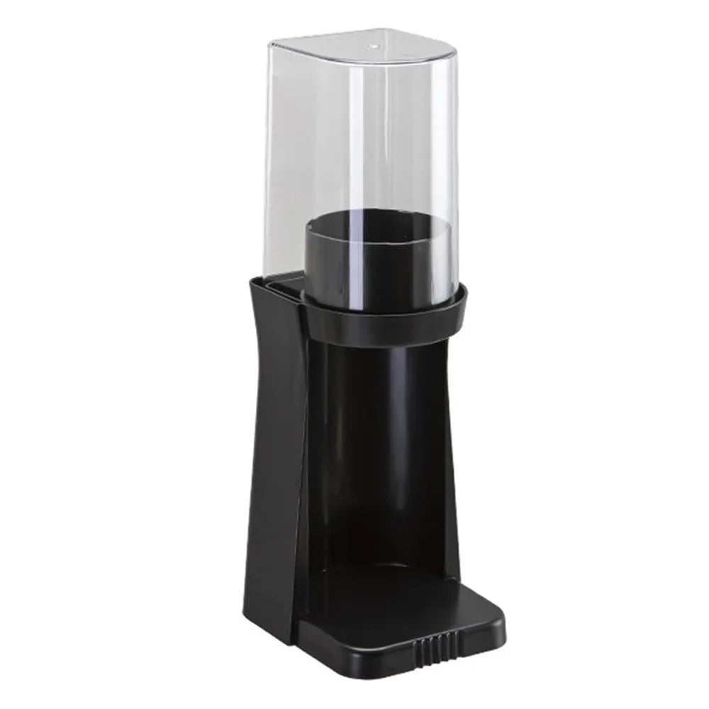 Single Cup Style Cup Dispenser Wall-Mounted Desktop Dual-Use Cup Holder for Home Kitchen Office - Black - 1