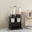 Double Cup Style Cup Dispenser Wall-Mounted Desktop Dual-Use Cup Holder for Home Kitchen Office - Black - 2