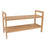 2-Tier Japanese Style Bamboo Shoe Rack Storage Shelf for Entryway Bedroom Living Room - 1