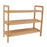 3-Tier Japanese Style Bamboo Shoe Rack Storage Shelf for Entryway Bedroom Living Room - 1