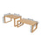 2Pcs Bamboo Kitchen Countertop Shelf Set Spice Organizer Rack Dish Storage Rack - 1