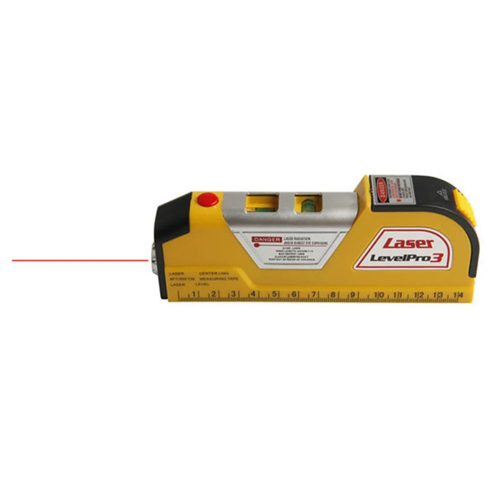 LV-02 Laser Horizon Vertical Measure Tape Horizontal Ruler 4-in-1 Infrared Laser Level Cross Line Laser Measure Tape - 2
