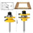 3Pcs Router Bit Set 1 / 4" Shank Woodworking Wood Cutter Groove Engraving Milling Tool - 7