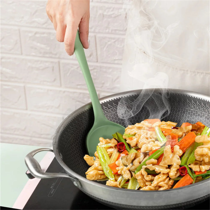 5Pcs / Set Kitchen Utensils Silicone Spatula Ladle Rice Spoon Kitchen Cooking Tools Kit (FDA Certificated, BPA Free) - 2