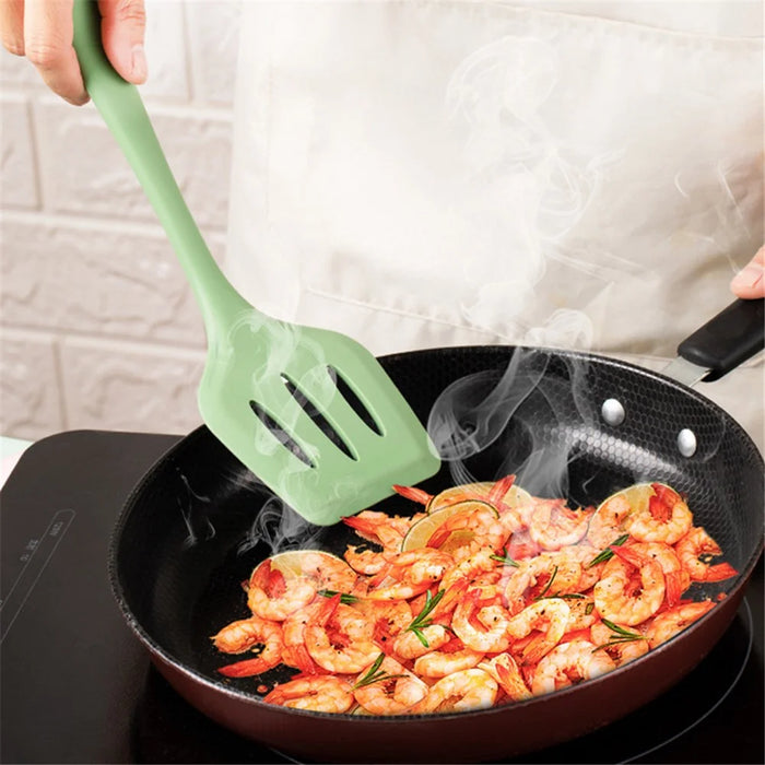 5Pcs / Set Kitchen Utensils Silicone Spatula Ladle Rice Spoon Kitchen Cooking Tools Kit (FDA Certificated, BPA Free) - 3