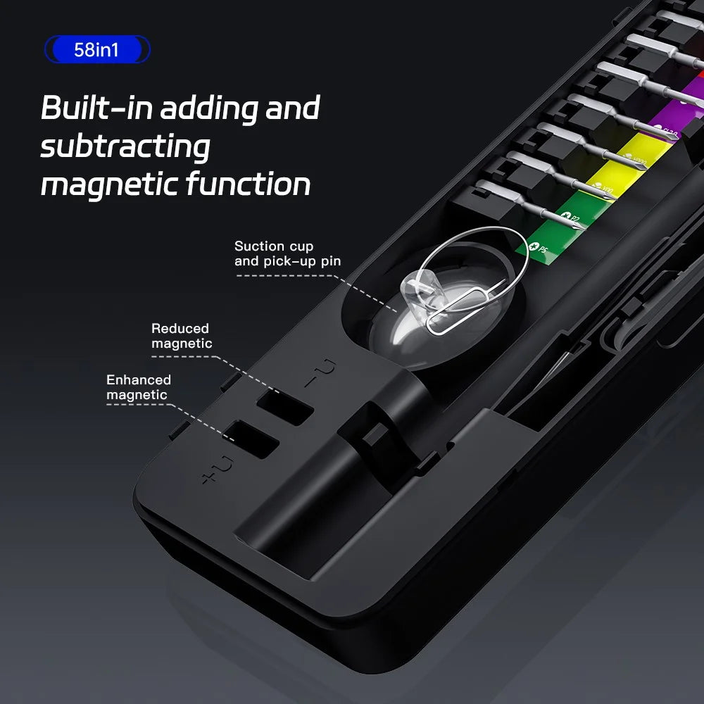 KING'SDUN KS-882058 58-in-1 Precision Electric Screwdriver Set Portable Screwdriver with S2 Steel Bits - 6