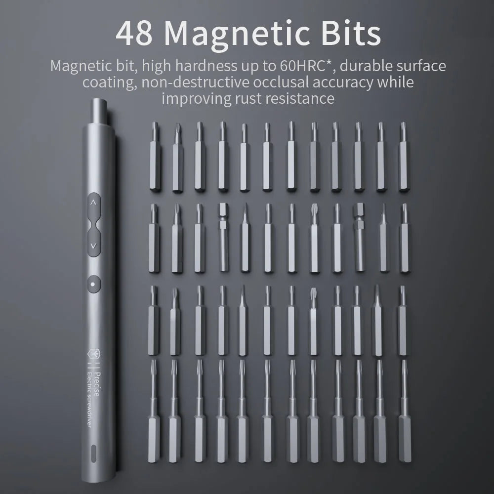 KING'SDUN 62-in-1 Handheld Screwdriver Set with 48 Bits Portable Metal Precision Screwdriver with LED Light - 3
