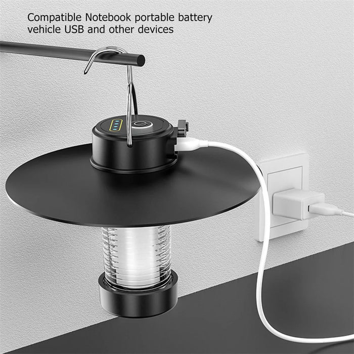 YYD-01 Portable Outdoor Camping Lantern Lamp Hanging Tent Light Rechargeable Emergency LED Light - 7