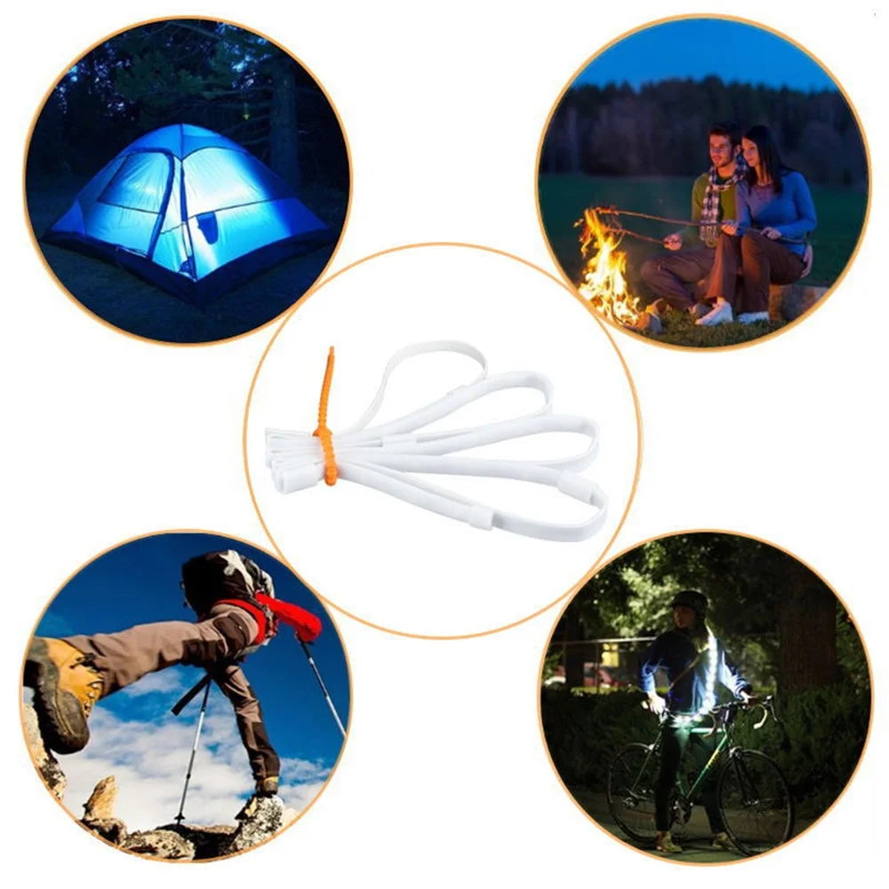 1.5m 90-LED String Light Strip Lamp Outdoor Single Color Lighting Lamp with 5V Touch Control Switch - White Light - 4