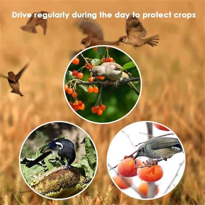 N911Q Solar Powered Outdoor Bird Repeller Multiple Sound Playback Birds Alarm Device - 5