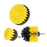 3Pcs / Set 2inch+3.5inch+4inch Power Drill Scrub Clean Brush Kit Electric Drill Replacement Brush Heads - Yellow - 1