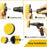3Pcs / Set 2inch+3.5inch+4inch Power Drill Scrub Clean Brush Kit Electric Drill Replacement Brush Heads - Yellow - 4