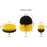 3Pcs / Set 2inch+3.5inch+4inch Power Drill Scrub Clean Brush Kit Electric Drill Replacement Brush Heads - Yellow - 6