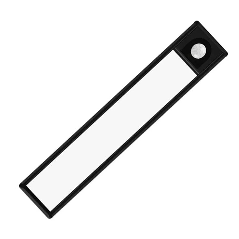 MZ-L1005 20CM LED Motion Sensor Cabinet Lighting Ultra-Slim Closet Light Strip Rechargeable Lamp Magnetic Kitchen Counter Light - Black - 1