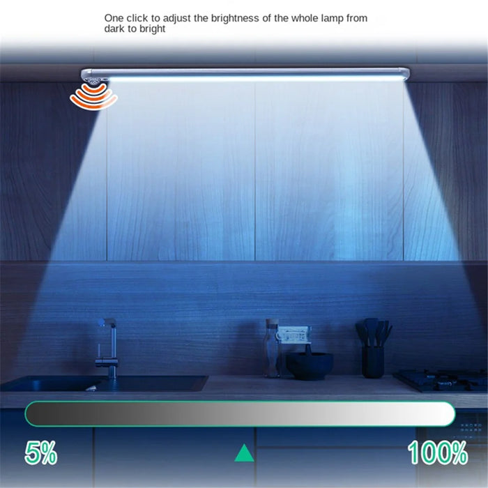 40cm PIR Motion Sensor Wireless Magnetic LED Light Strip Stepless Dimmable Rechargeable Light - 5