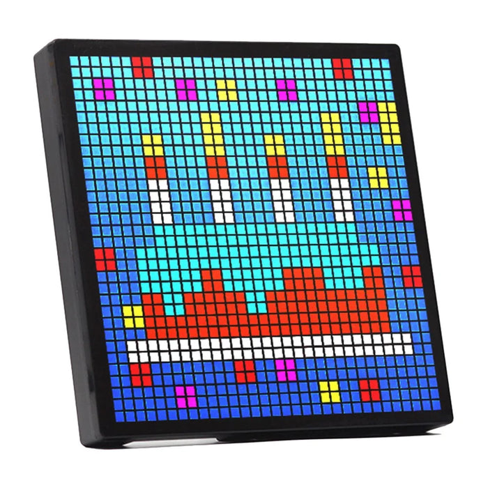 ID32 Pixel Screen Display IDM Art Cyberpunk Style Cartoon Screen Fun Time Manager Desktop Dynamic Alarm Clock - 1