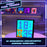 ID32 Pixel Screen Display IDM Art Cyberpunk Style Cartoon Screen Fun Time Manager Desktop Dynamic Alarm Clock - 3