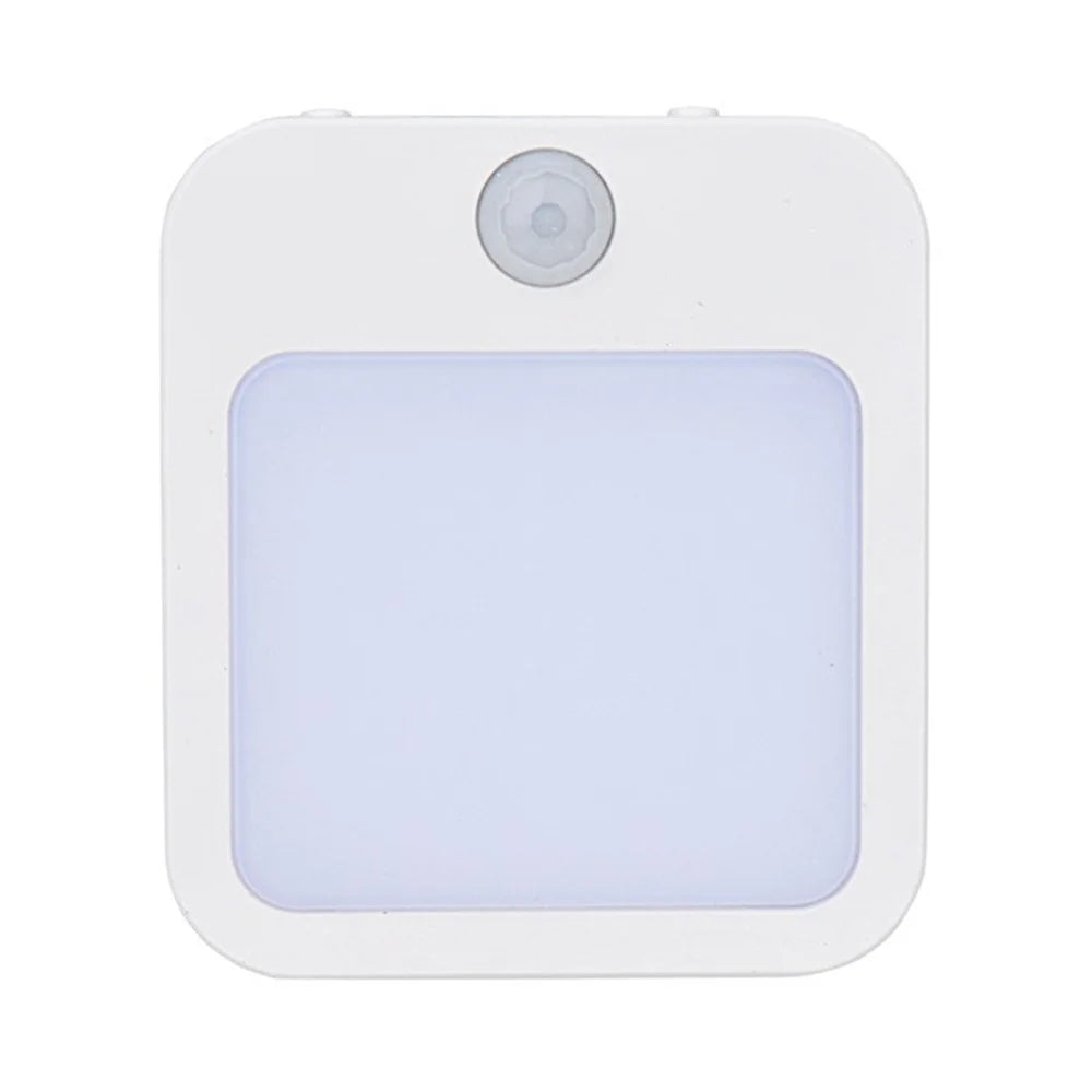 NL2202 2Pcs EU Plug Intelligent Body Sensor Night Lamp Motion Activated Dimming Night Light, Warm White - 6