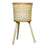 Knitted Bamboo Planter Pot Basket Woven Plants Vase Flowers Container Home Decoration, Size: L - Grid - 2
