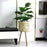 Knitted Bamboo Planter Pot Basket Woven Plants Vase Flowers Container Home Decoration, Size: L - Grid - 3