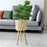 Knitted Bamboo Planter Pot Basket Woven Plants Vase Flowers Container Home Decoration, Size: L - Grid - 6