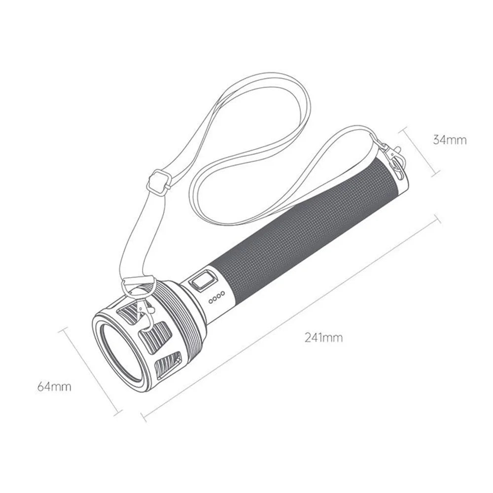 XIAOMIYOUPIN NEXTOOL Strong Lighting Flashlight Portable 5 Lighting Modes Handheld Night Light for Outdoor Camping, Hiking - 7