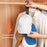 8-Clips Closet Hanging Cap Keeper Cloth+Metal Hat Holder Storage Rack Organizer - 2