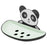 Panda Design Wall Mounted Adhesive Soap Holder Draining Soap Dish Rack - Green - 1