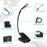 ST-8032D Battery Powered Clip-on LED Light 3 Color Temperature Stepless Dimming Reading Lamp - 2