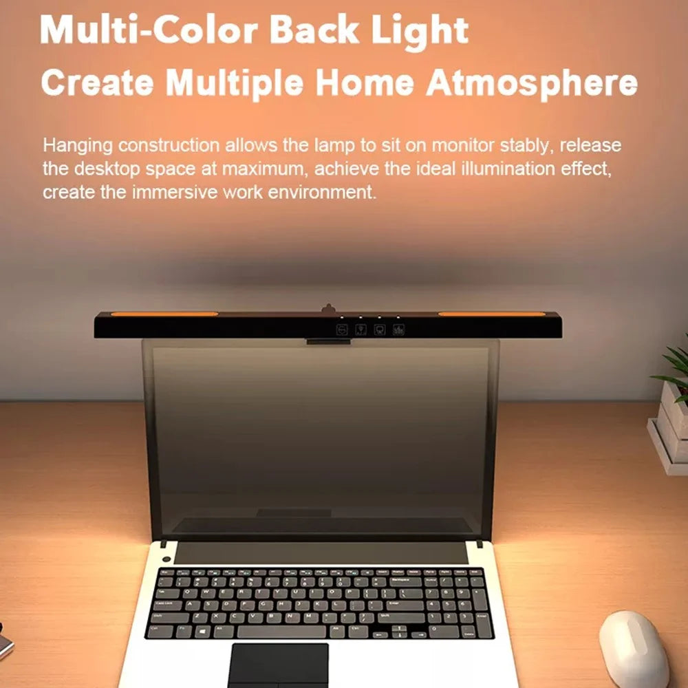 TB-301SG Monitor Light RGB Backlight Home Desk Lamp 3 Color Temperature Computer Screen LED Light Bar (Length: 398mm) - 3