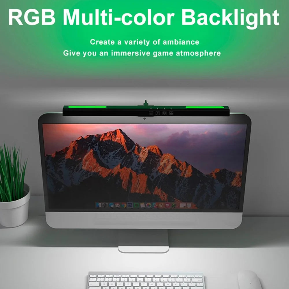 TB-301SG Monitor Light RGB Backlight Home Desk Lamp 3 Color Temperature Computer Screen LED Light Bar (Length: 398mm) - 5