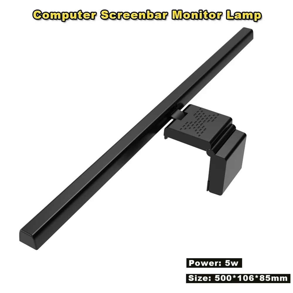 TB-3001 50cm Hanging Light Bar Timer Function Touch Control LED Lamp for Computer Monitor Screen - Black - 7