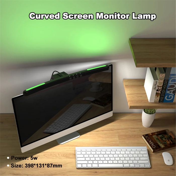 TB-301SFS 398mm RGB Effect Curved Monitor Hanging Light Bar No Flicker Touch Control Computer Screen Lamp - 5