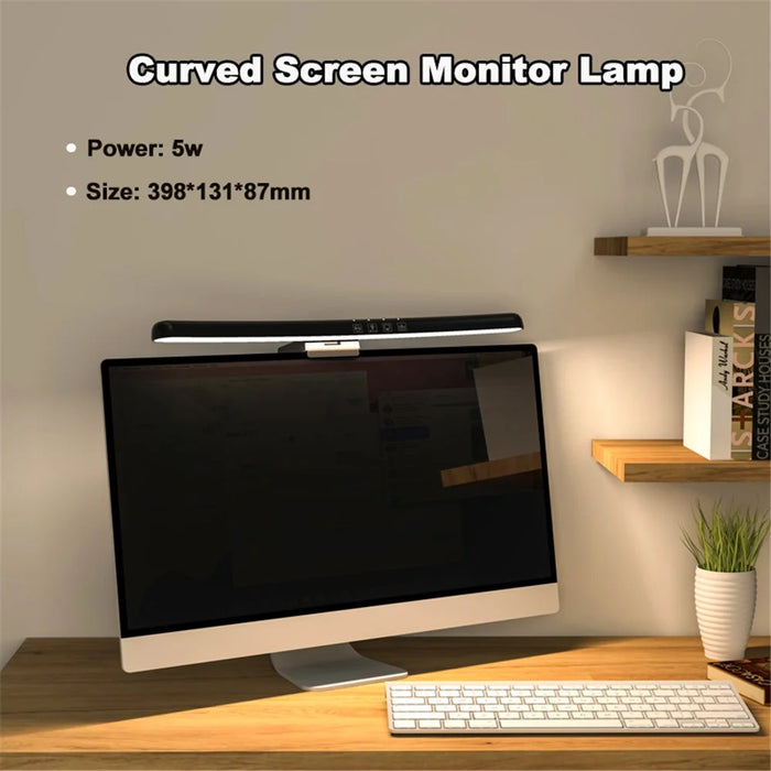 TB-301SFS 398mm RGB Effect Curved Monitor Hanging Light Bar No Flicker Touch Control Computer Screen Lamp - 6