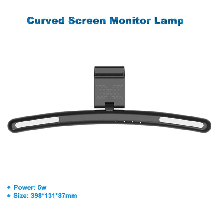 TB-301SFS 398mm RGB Effect Curved Monitor Hanging Light Bar No Flicker Touch Control Computer Screen Lamp - 7